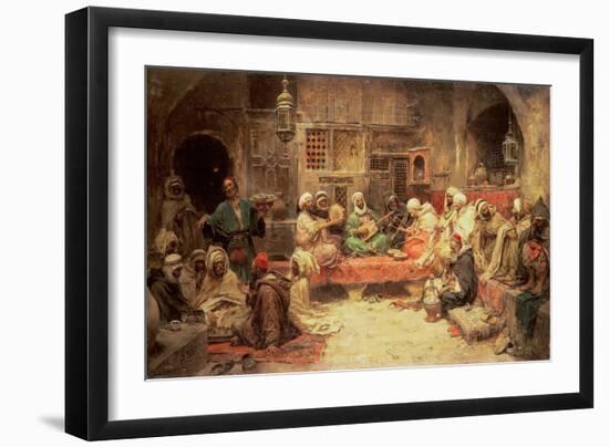 Arabs Making Music in an Interior-Jose Benlliure Y Gil-Framed Giclee Print