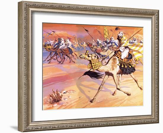 Arabs Pouring across the Desert to Kill Mohamed-Mcbride-Framed Giclee Print