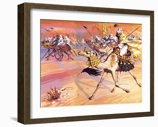 Arabs Pouring across the Desert to Kill Mohamed-Mcbride-Framed Giclee Print