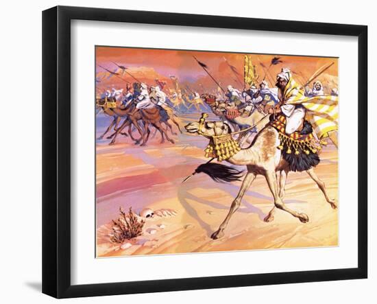 Arabs Pouring across the Desert to Kill Mohamed-Mcbride-Framed Giclee Print