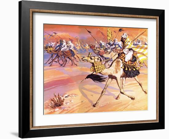 Arabs Pouring across the Desert to Kill Mohamed-Mcbride-Framed Giclee Print