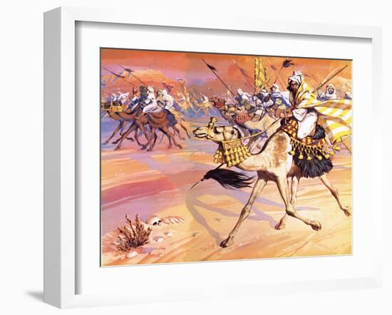 Arabs Pouring across the Desert to Kill Mohamed-Mcbride-Framed Giclee Print