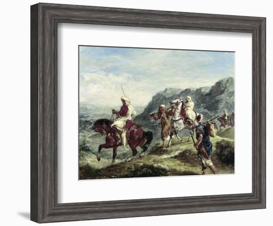 Arabs Traveling-Eugene Delacroix-Framed Giclee Print