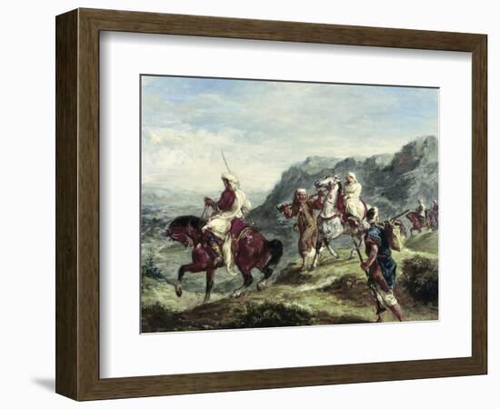 Arabs Traveling-Eugene Delacroix-Framed Giclee Print