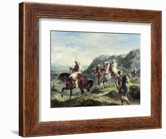 Arabs Traveling-Eugene Delacroix-Framed Giclee Print