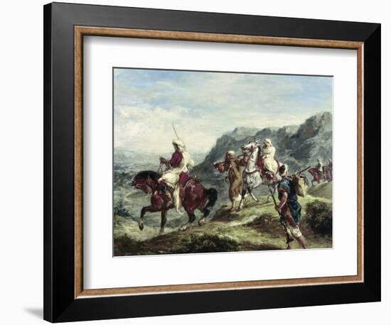 Arabs Traveling-Eugene Delacroix-Framed Giclee Print