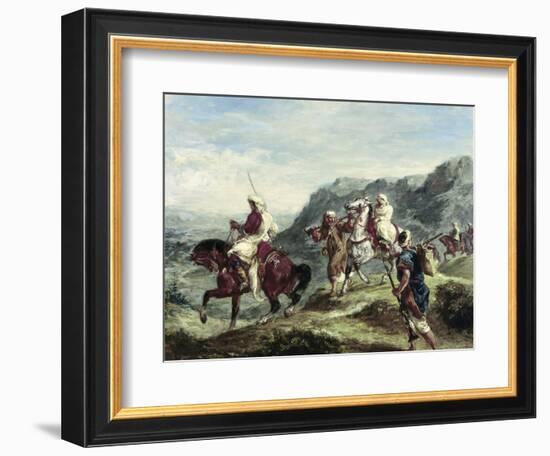 Arabs Traveling-Eugene Delacroix-Framed Giclee Print