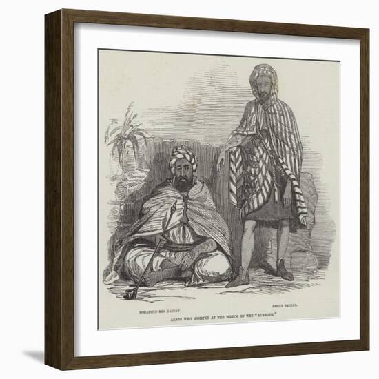 Arabs Who Assisted at the Wreck of the Avenger-null-Framed Giclee Print