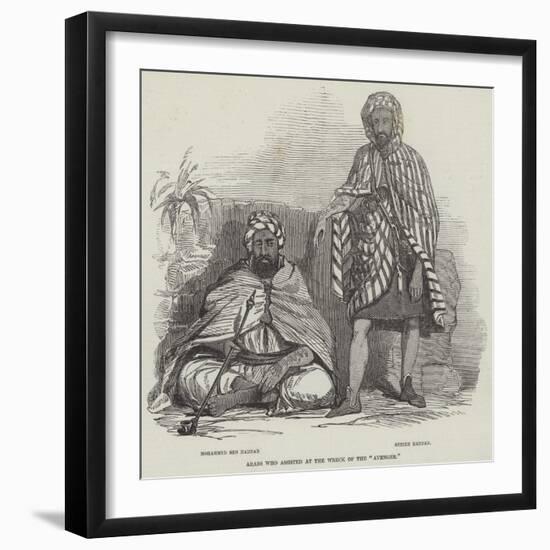 Arabs Who Assisted at the Wreck of the Avenger-null-Framed Giclee Print