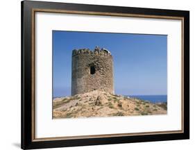 Aragonese Tower, 16th Century, Red Island, Sardinia, Italy-null-Framed Photographic Print