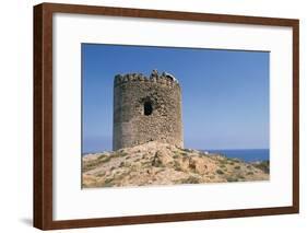 Aragonese Tower, 16th Century, Red Island, Sardinia, Italy-null-Framed Photographic Print