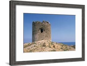 Aragonese Tower, 16th Century, Red Island, Sardinia, Italy-null-Framed Photographic Print