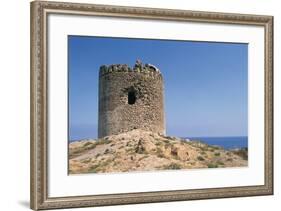 Aragonese Tower, 16th Century, Red Island, Sardinia, Italy-null-Framed Photographic Print