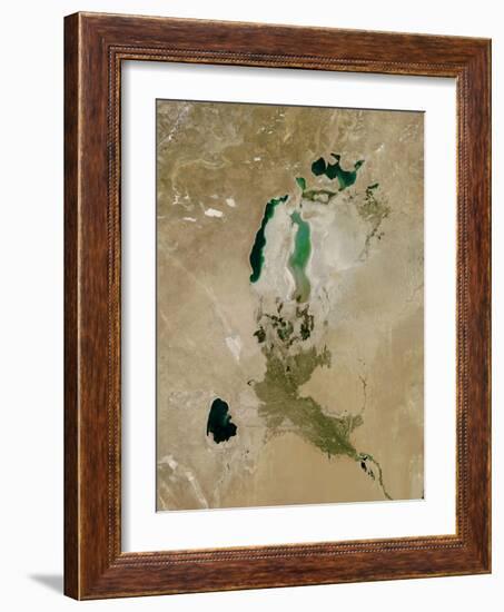 Aral Sea, Satellite Image, 2010-null-Framed Photographic Print