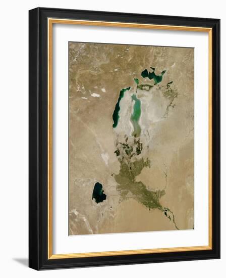 Aral Sea, Satellite Image, 2010-null-Framed Photographic Print