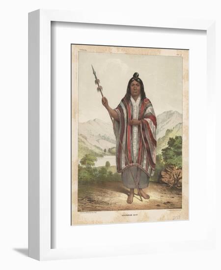 Araucanian Chief, 1855-John Mix Stanley-Framed Giclee Print