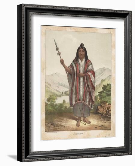 Araucanian Chief, 1855-John Mix Stanley-Framed Giclee Print