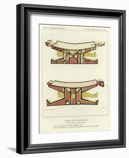Arawak Doctors' Benches from Upper Moruca River-null-Framed Giclee Print