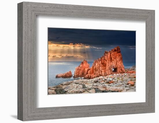 Arbatax Red Rock-Marco Carmassi-Framed Photographic Print