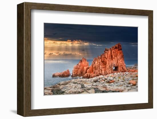 Arbatax Red Rock-Marco Carmassi-Framed Photographic Print