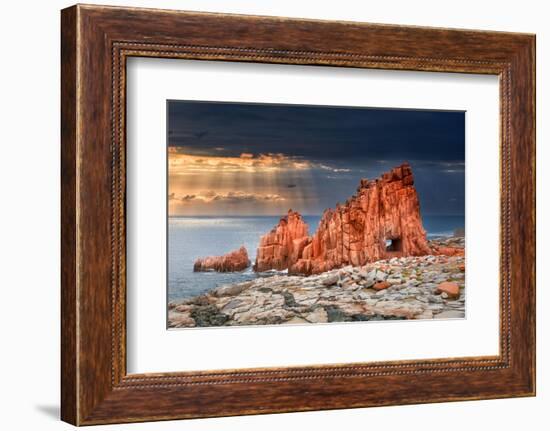 Arbatax Red Rock-Marco Carmassi-Framed Photographic Print