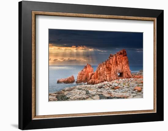 Arbatax Red Rock-Marco Carmassi-Framed Photographic Print