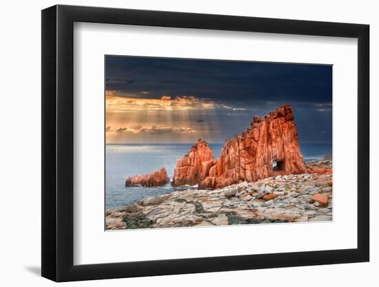 Arbatax Red Rock-Marco Carmassi-Framed Photographic Print