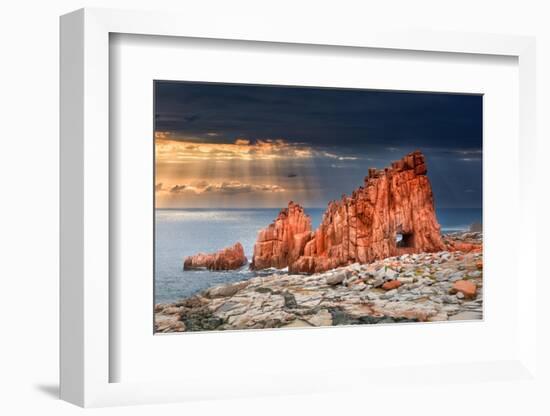 Arbatax Red Rock-Marco Carmassi-Framed Photographic Print