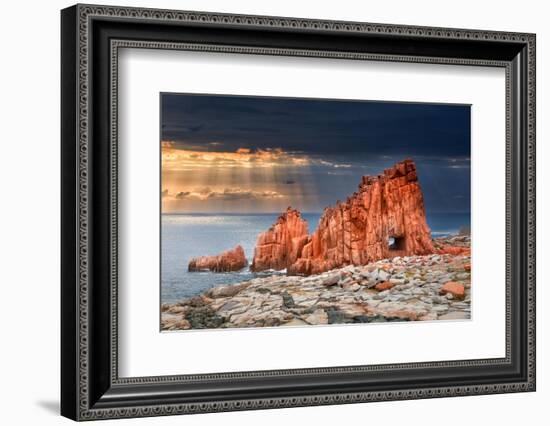 Arbatax Red Rock-Marco Carmassi-Framed Photographic Print