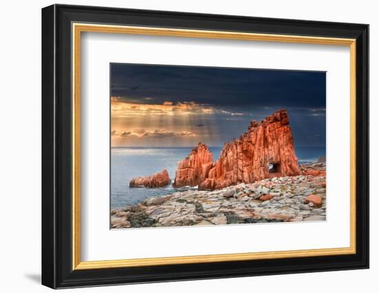 Arbatax Red Rock-Marco Carmassi-Framed Photographic Print