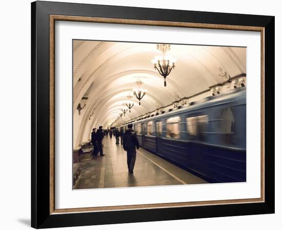 Arbatskaya Metro Station, Moscow, Russia, Europe-Lawrence Graham-Framed Photographic Print