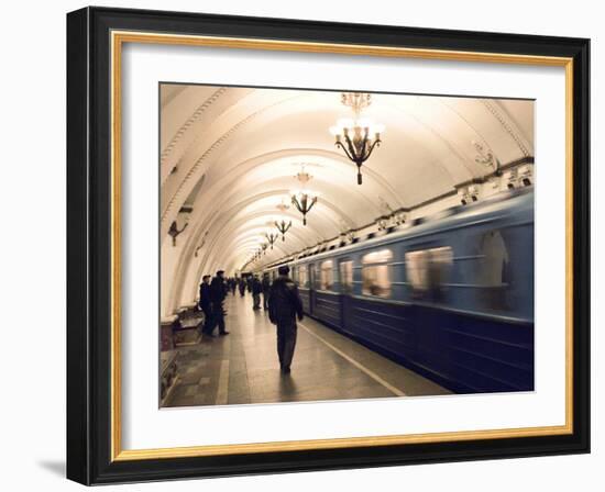 Arbatskaya Metro Station, Moscow, Russia, Europe-Lawrence Graham-Framed Photographic Print