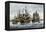 Arbella and Other Ships Bring John Winthrop's Colonists to Salem-null-Framed Premier Image Canvas