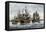 Arbella and Other Ships Bring John Winthrop's Colonists to Salem-null-Framed Premier Image Canvas