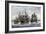 Arbella and Other Ships Bring John Winthrop's Colonists to Salem-null-Framed Giclee Print