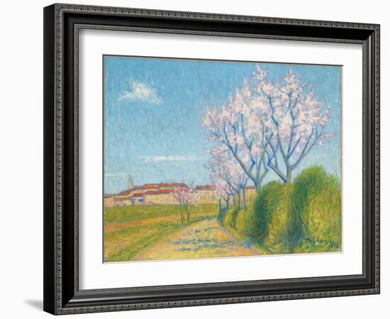 Arbes en Fleurs a l'Entree de Cailhavel, 1928-Achille Lauge-Framed Giclee Print