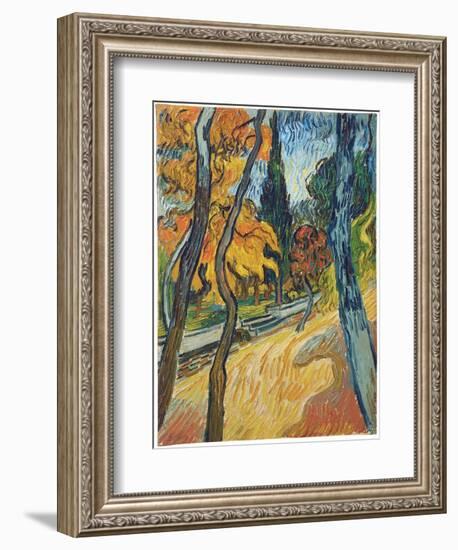 Arbres dans le jardin de l'asile, 1889-Vincent van Gogh-Framed Giclee Print