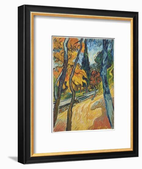 Arbres dans le jardin de l'asile, 1889-Vincent van Gogh-Framed Giclee Print