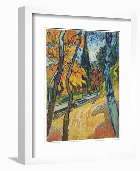 Arbres dans le jardin de l'asile, 1889-Vincent van Gogh-Framed Giclee Print