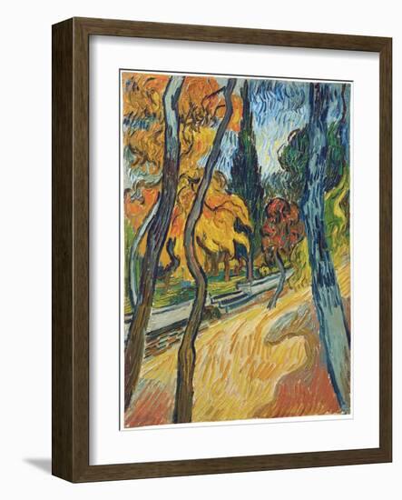 Arbres dans le jardin de l'asile, 1889-Vincent van Gogh-Framed Giclee Print