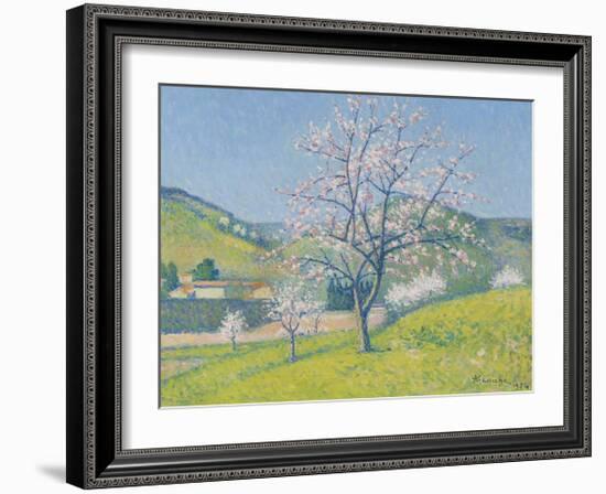 Arbres en Fleur a Alet-les-Bains, 1924-Achille Lauge-Framed Premium Giclee Print