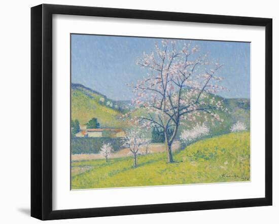 Arbres en Fleur a Alet-les-Bains, 1924-Achille Lauge-Framed Premium Giclee Print