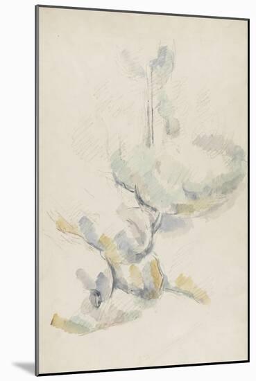 Arbres et rochers-Paul Cézanne-Mounted Giclee Print