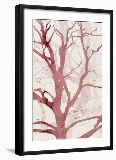 Arbres (Rouge), 2015-Marie-Cecile Clause-Framed Giclee Print