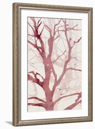 Arbres (Rouge), 2015-Marie-Cecile Clause-Framed Giclee Print