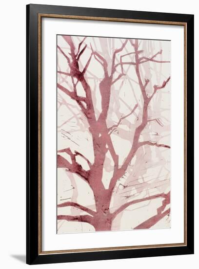 Arbres (Rouge), 2015-Marie-Cecile Clause-Framed Giclee Print