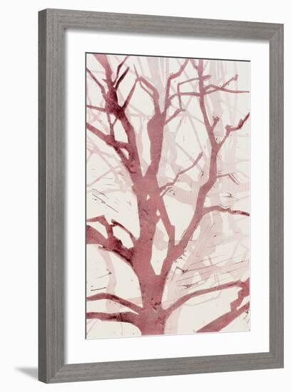 Arbres (Rouge), 2015-Marie-Cecile Clause-Framed Giclee Print