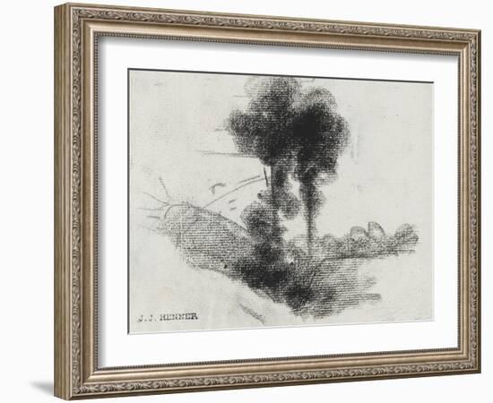 Arbres-Jean Jacques Henner-Framed Giclee Print