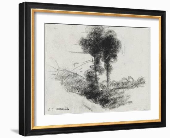 Arbres-Jean Jacques Henner-Framed Giclee Print