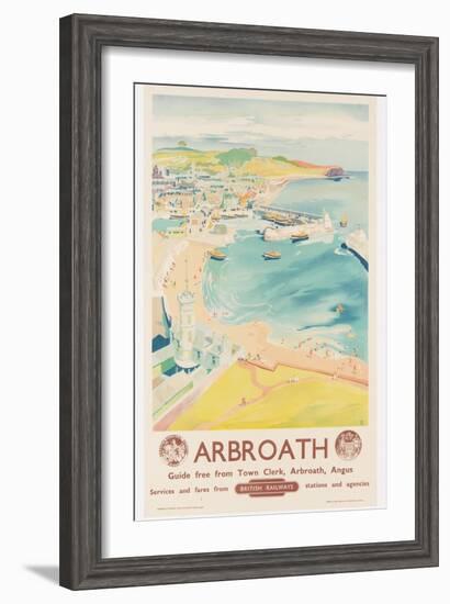 Arbroath, Poster Advertising British Railways, C.1950-English School-Framed Giclee Print